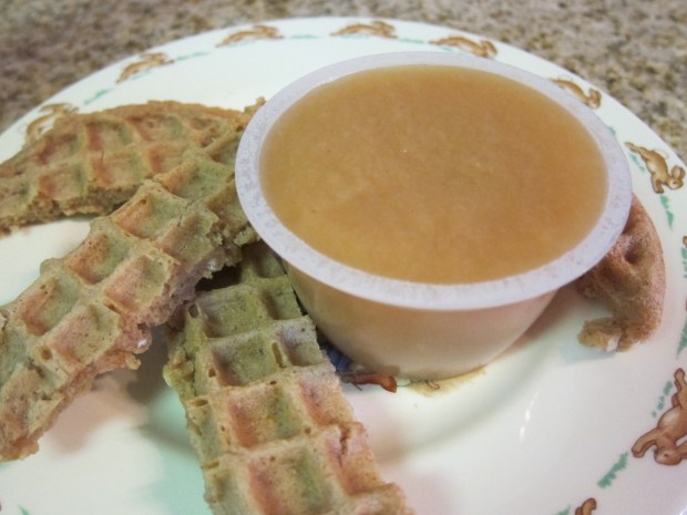 Waffles with Applesauce