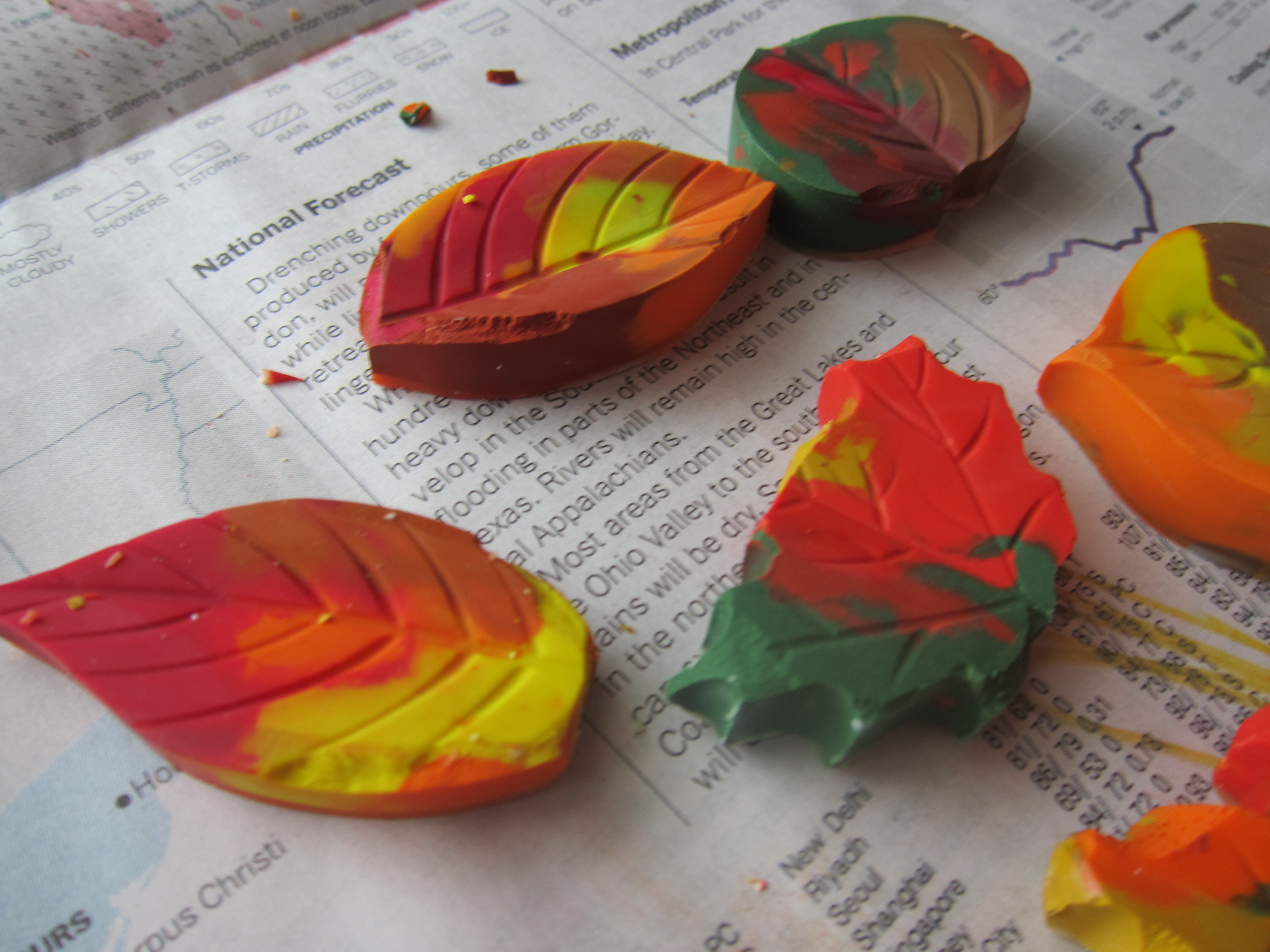 Leaf Crayons (6)