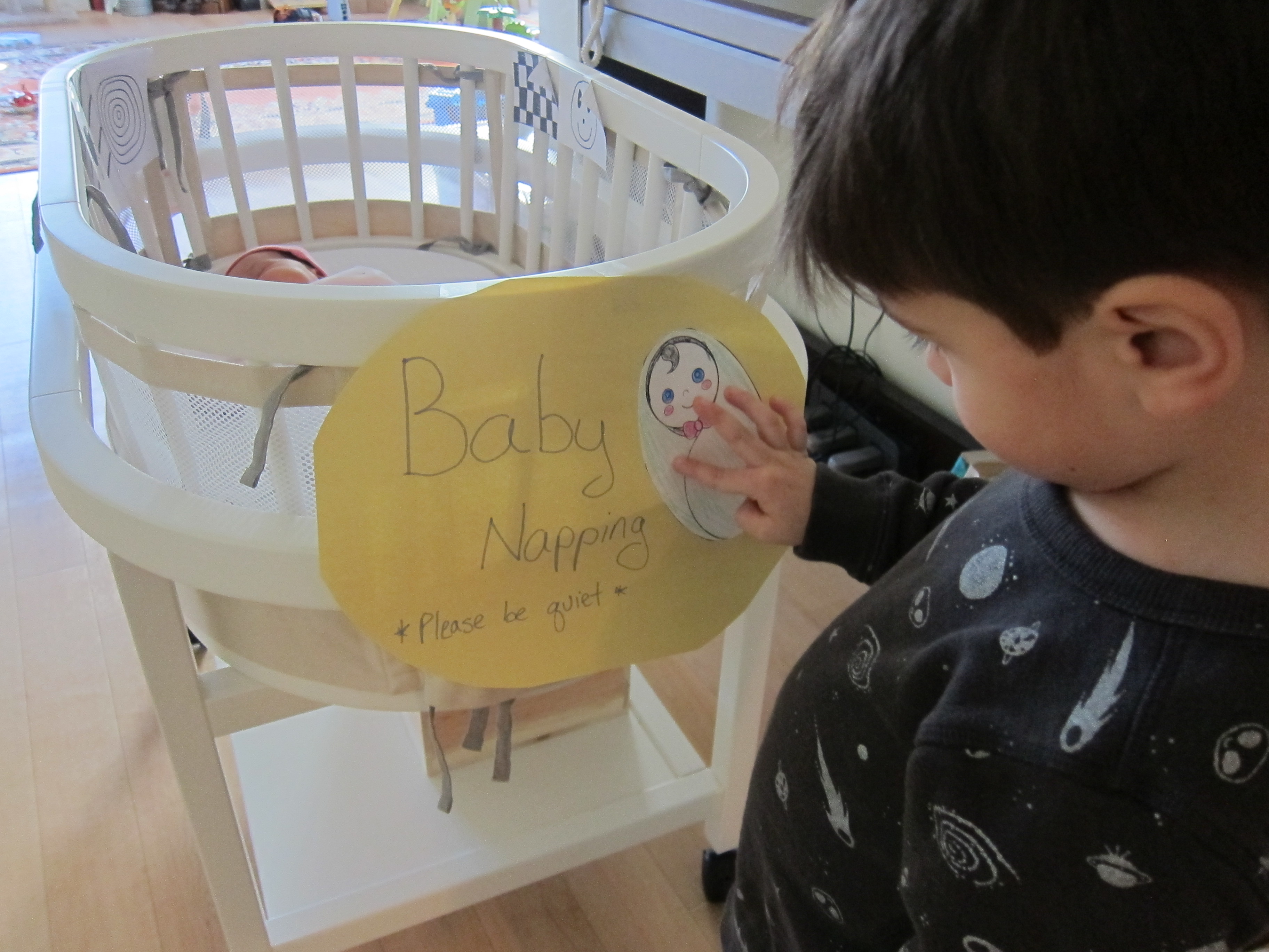 “Baby Napping” Sign – joyful parenting