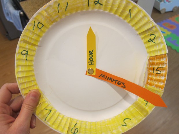 Paper Plate Clock (3)