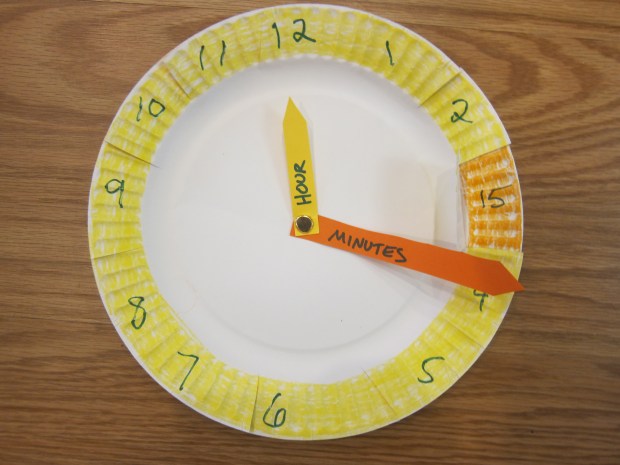Paper Plate Clock (4)