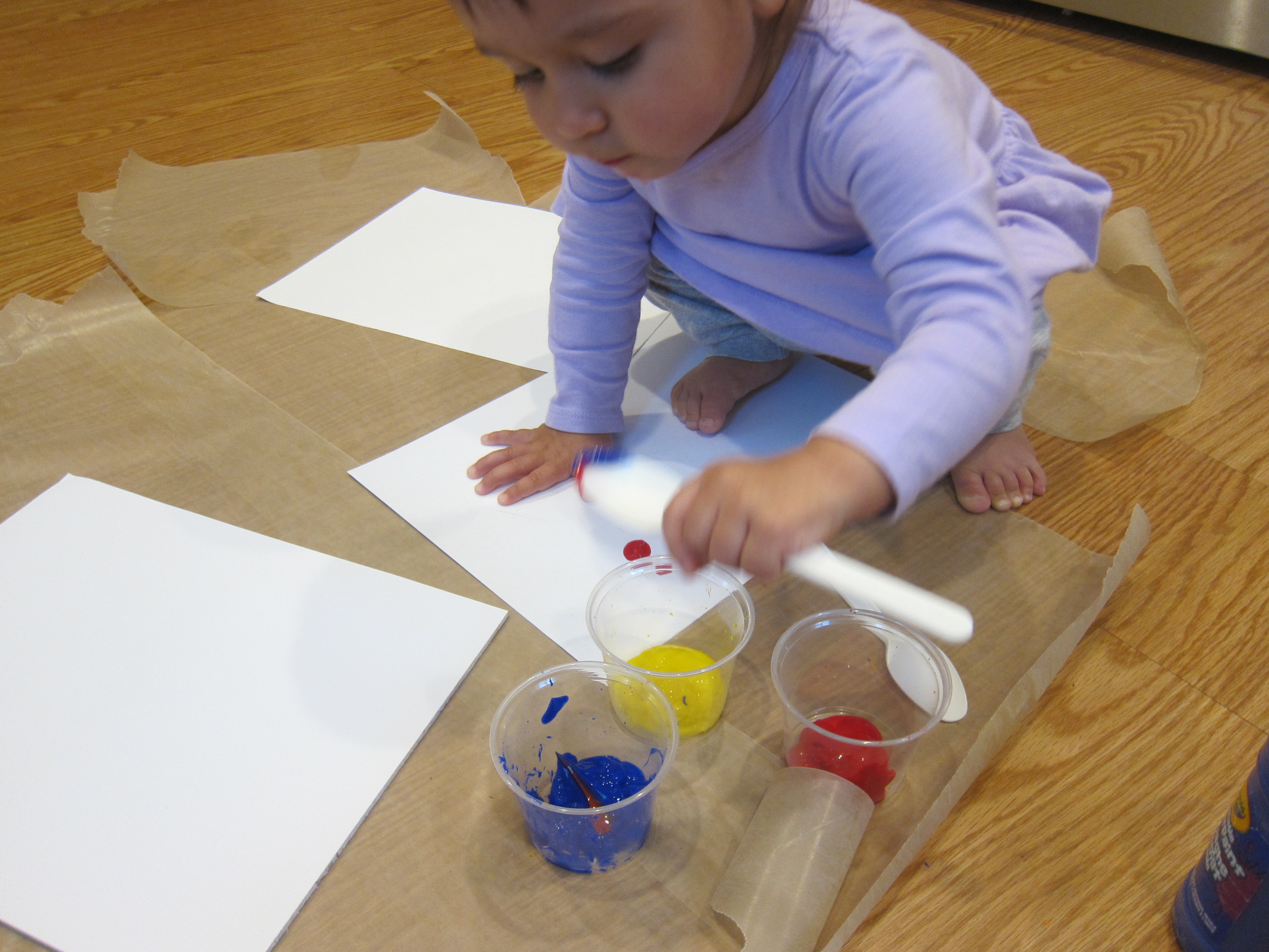 Cling Wrap Painting (1)