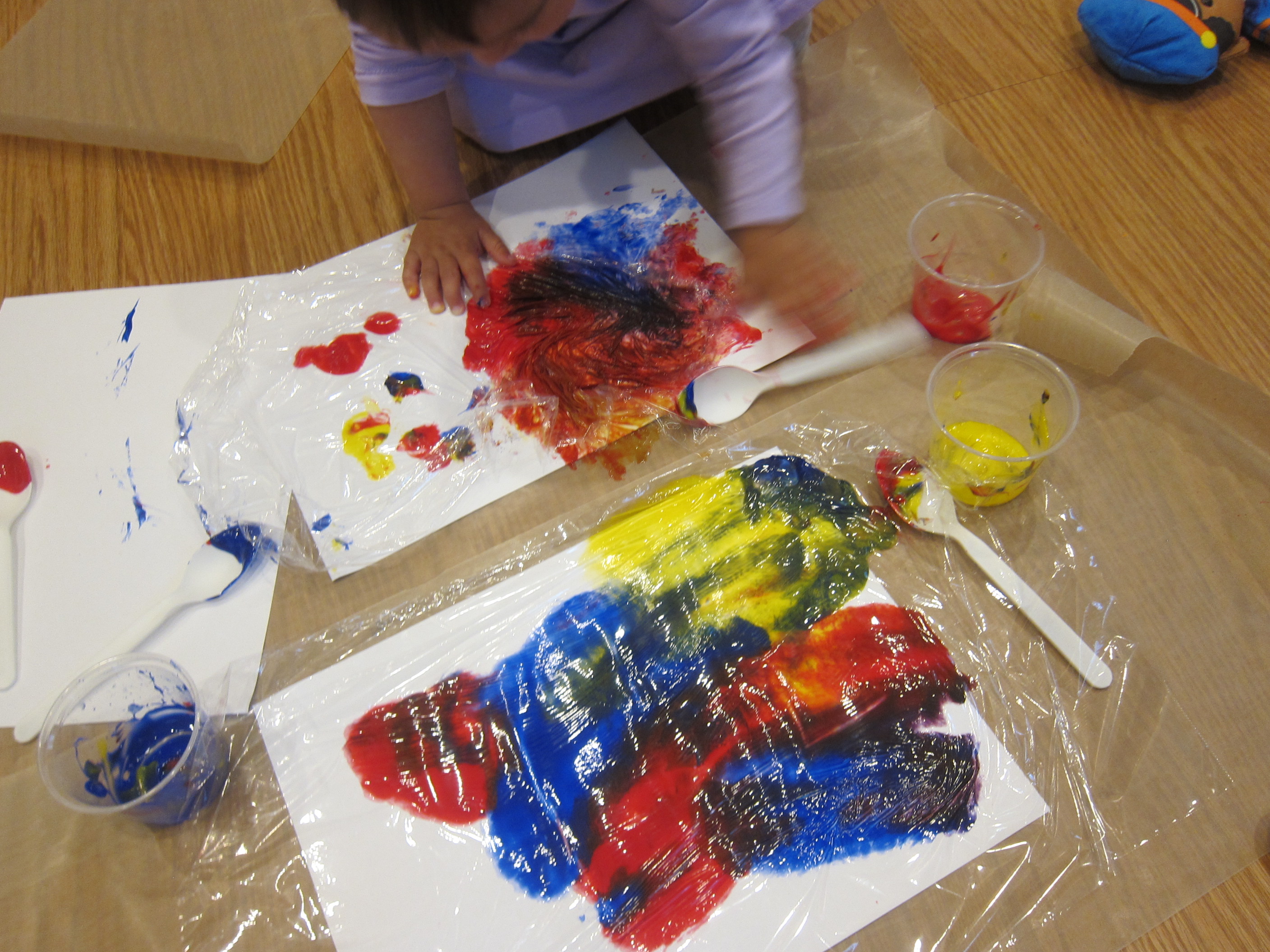 Cling Wrap Painting (6)