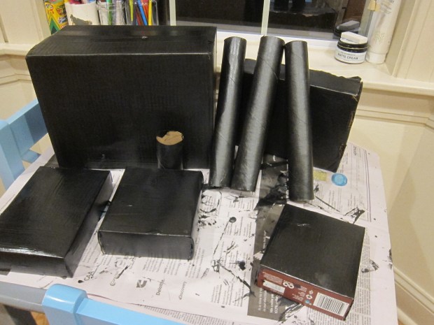 Cardboard Haunted House (1)