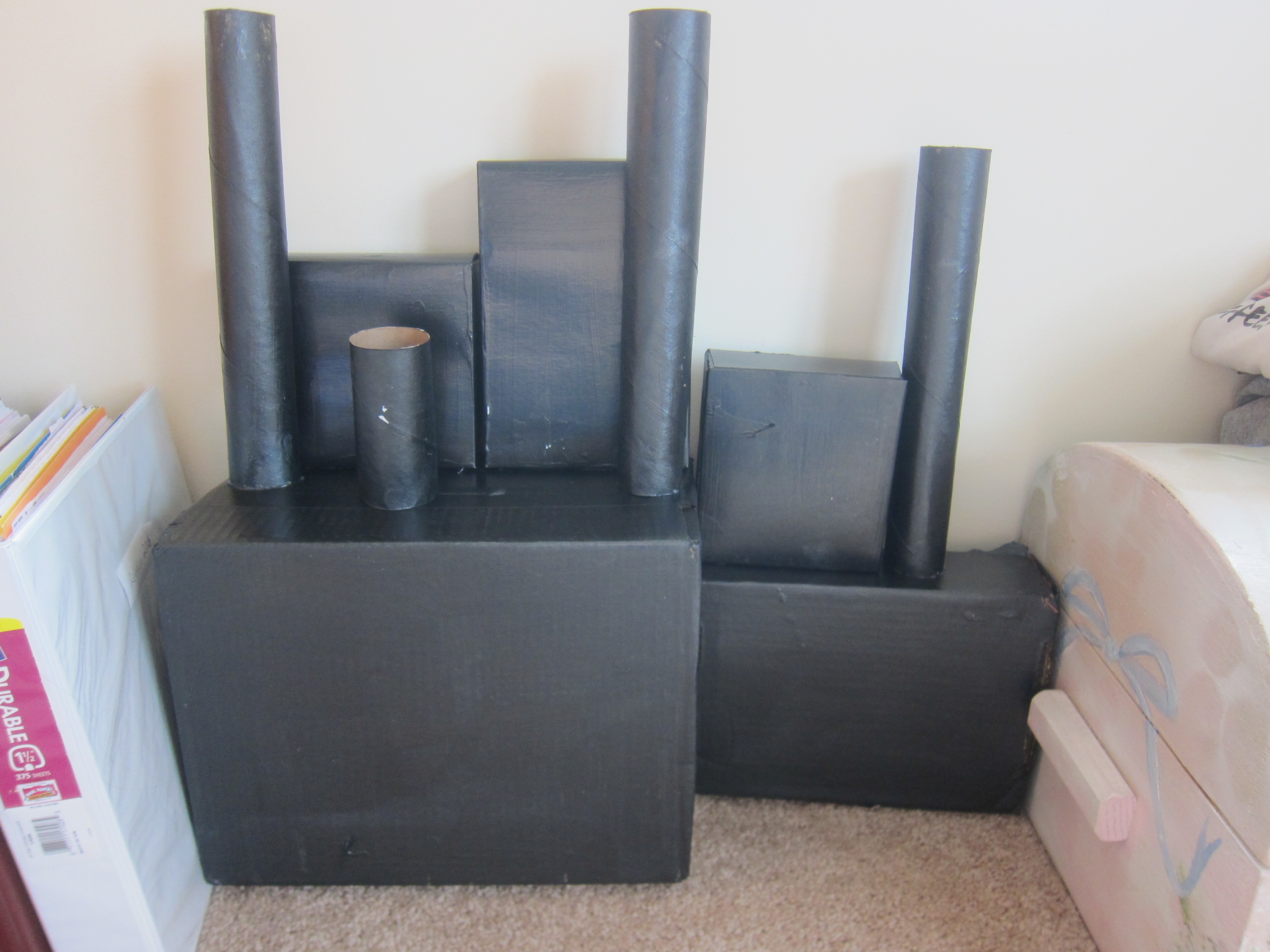 Cardboard Haunted House (2)