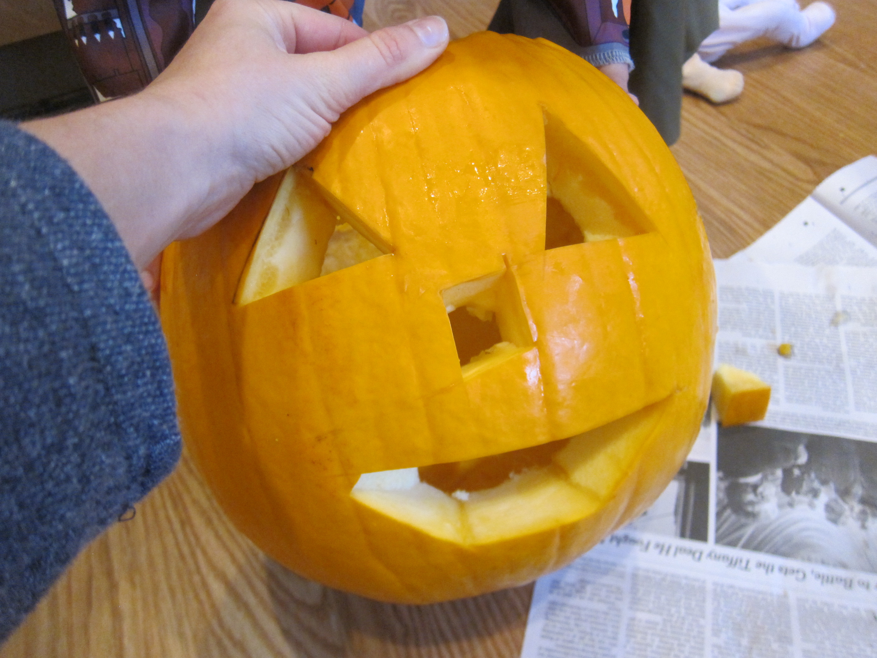 Exploring Pumpkin Guts (11)