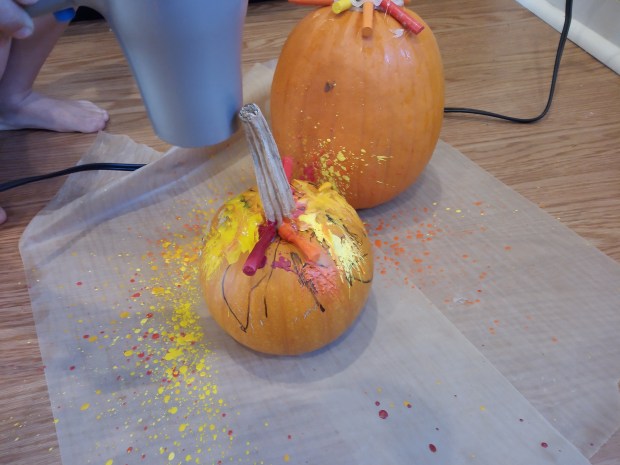 Melted Crayon Pumpkins (11)