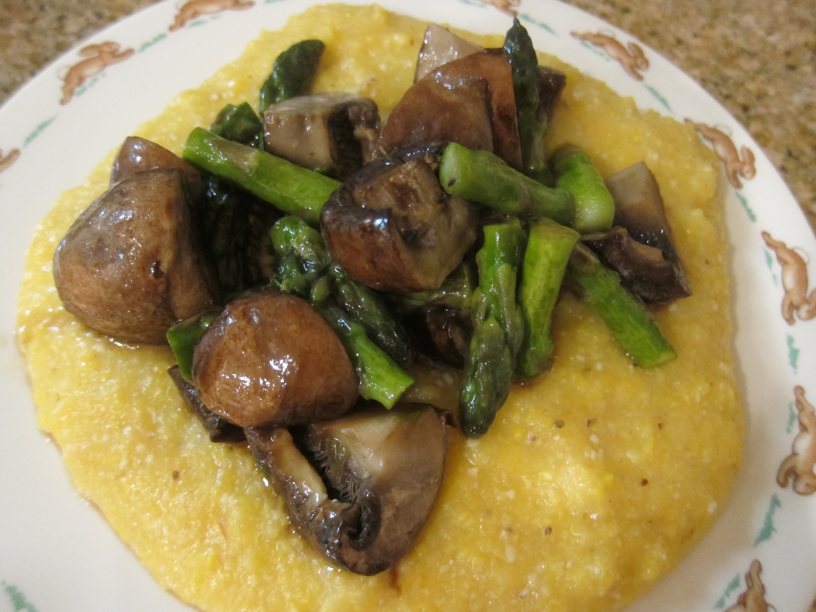 Cheesy Polenta with Roasted Vegetables (2)
