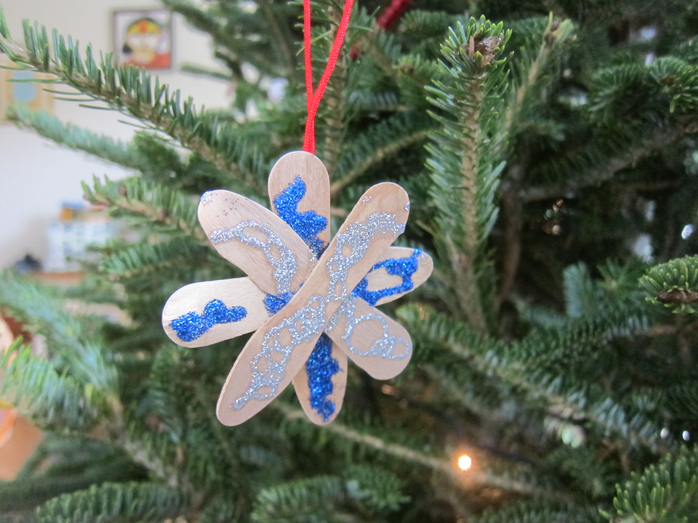 Ice Cream Stick Snowflakes (10)