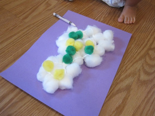 Cotton Ball Snowman Craft (10)