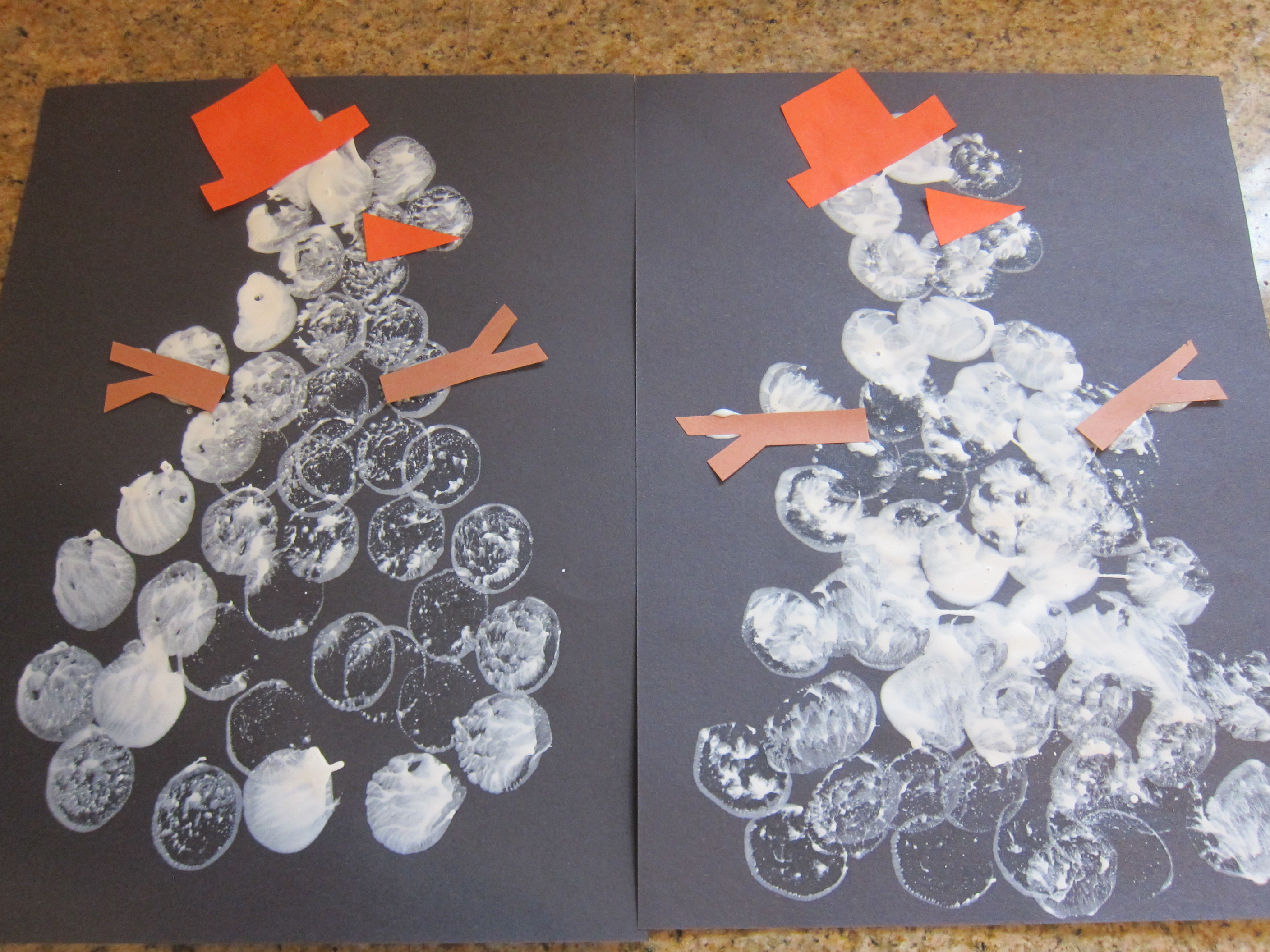 Marshmallow Snowman Stampers (6)