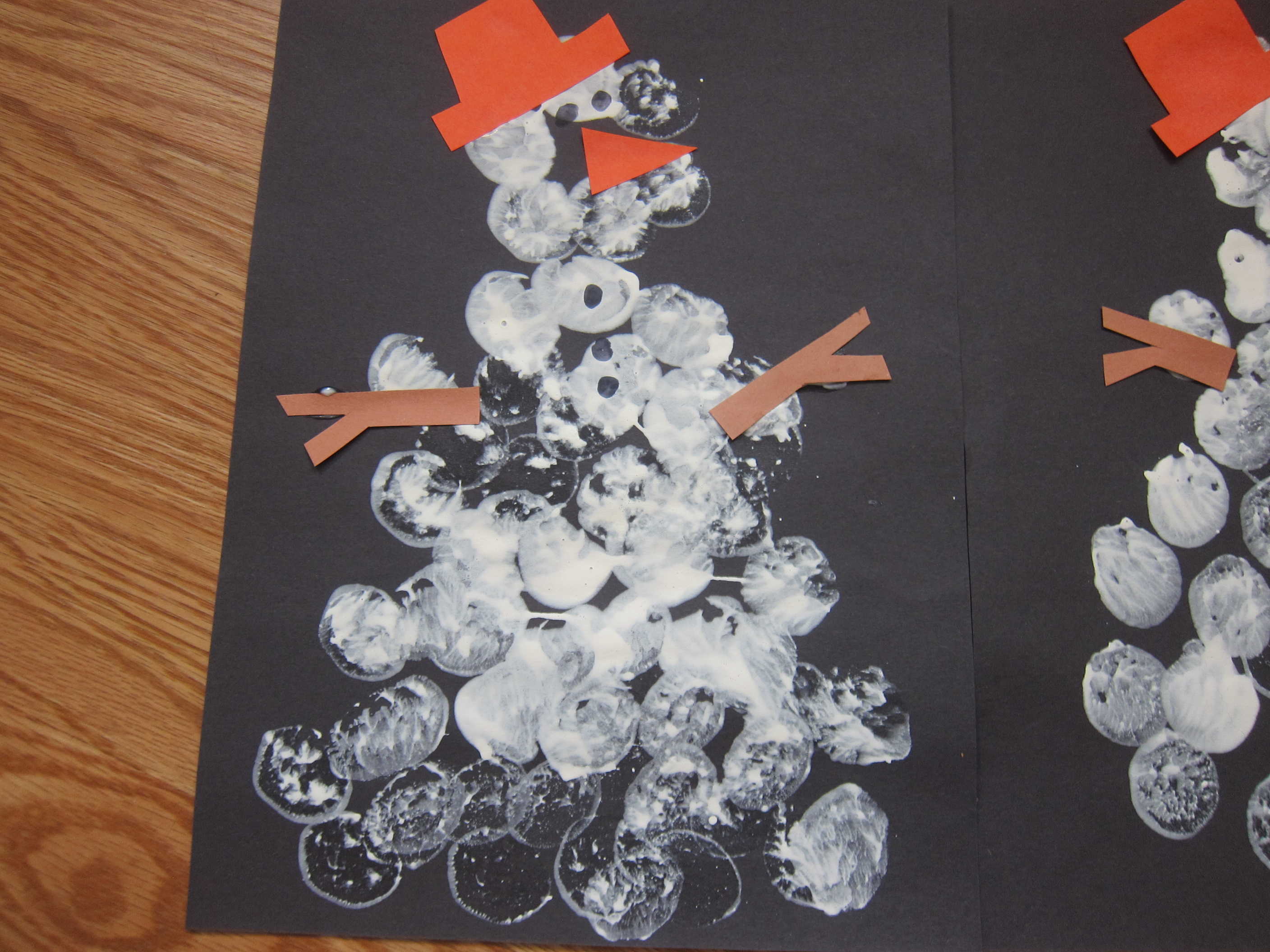 Marshmallow Snowman Stampers (7)