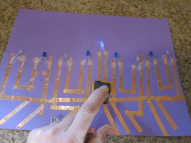Paper Circuit Menorrah (6)