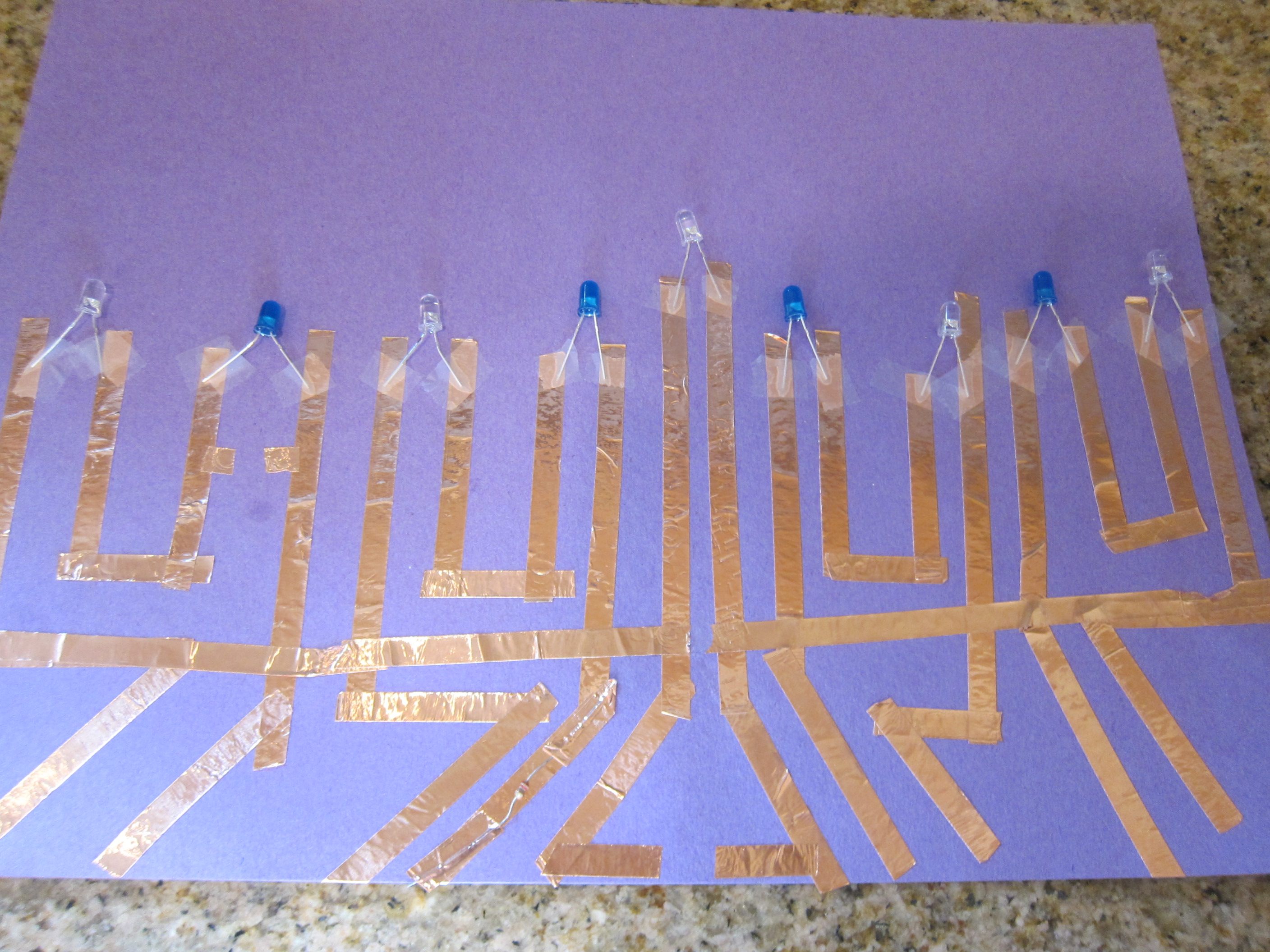 Paper Circuit Menorrah (7)
