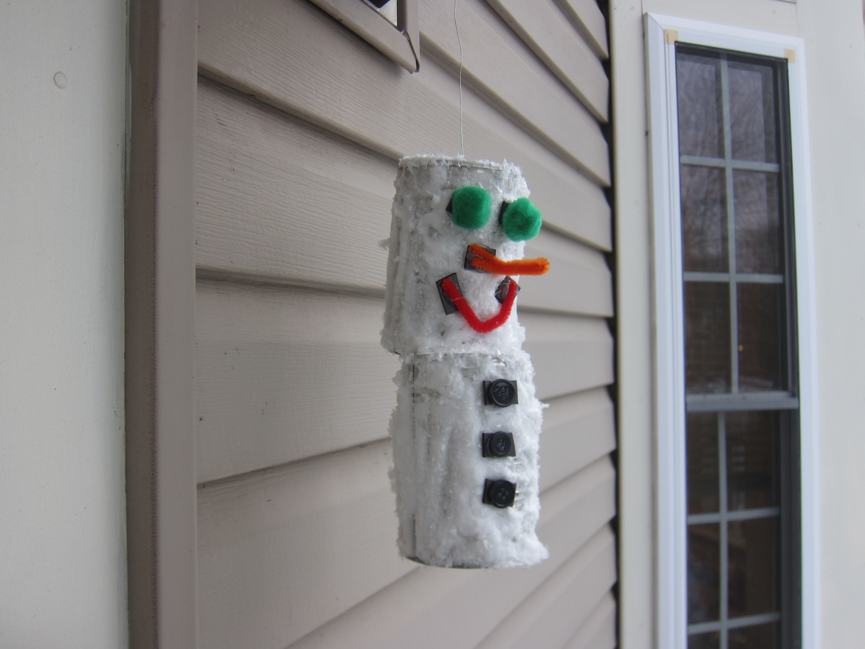 Snowman from Tin Cans (12)