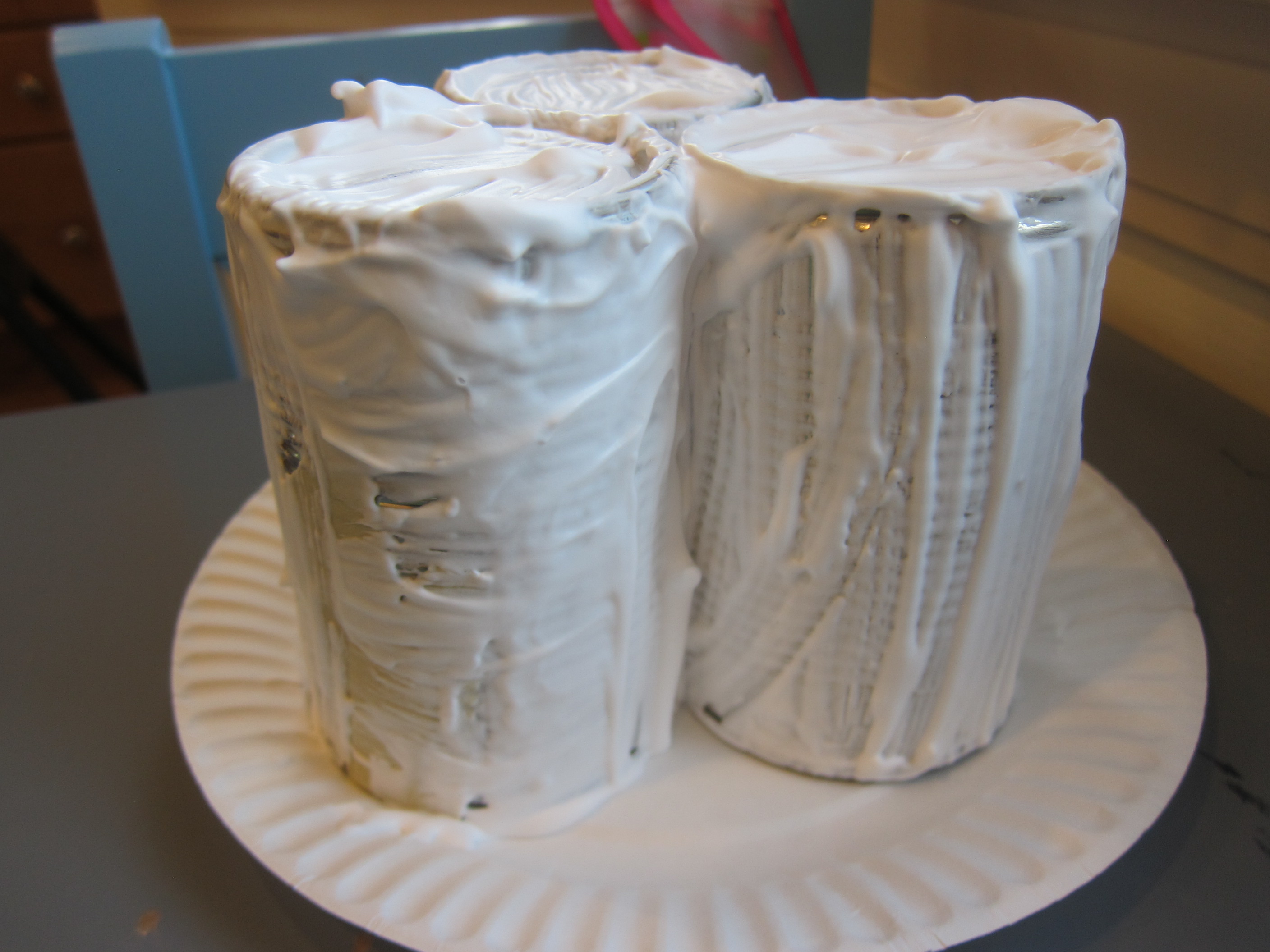 Snowman from Tin Cans (4)