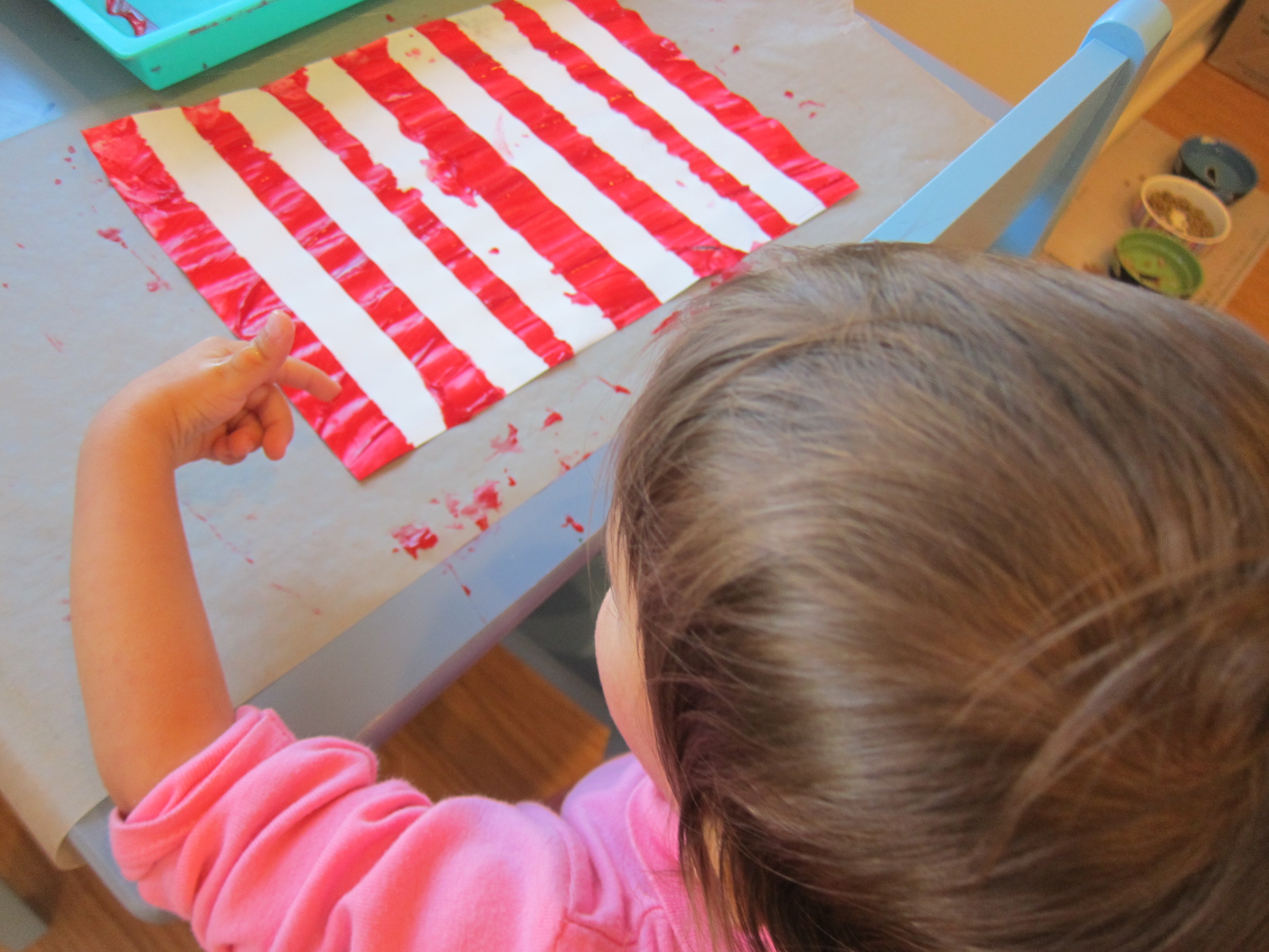 Tape Resist Candy Cane (4)