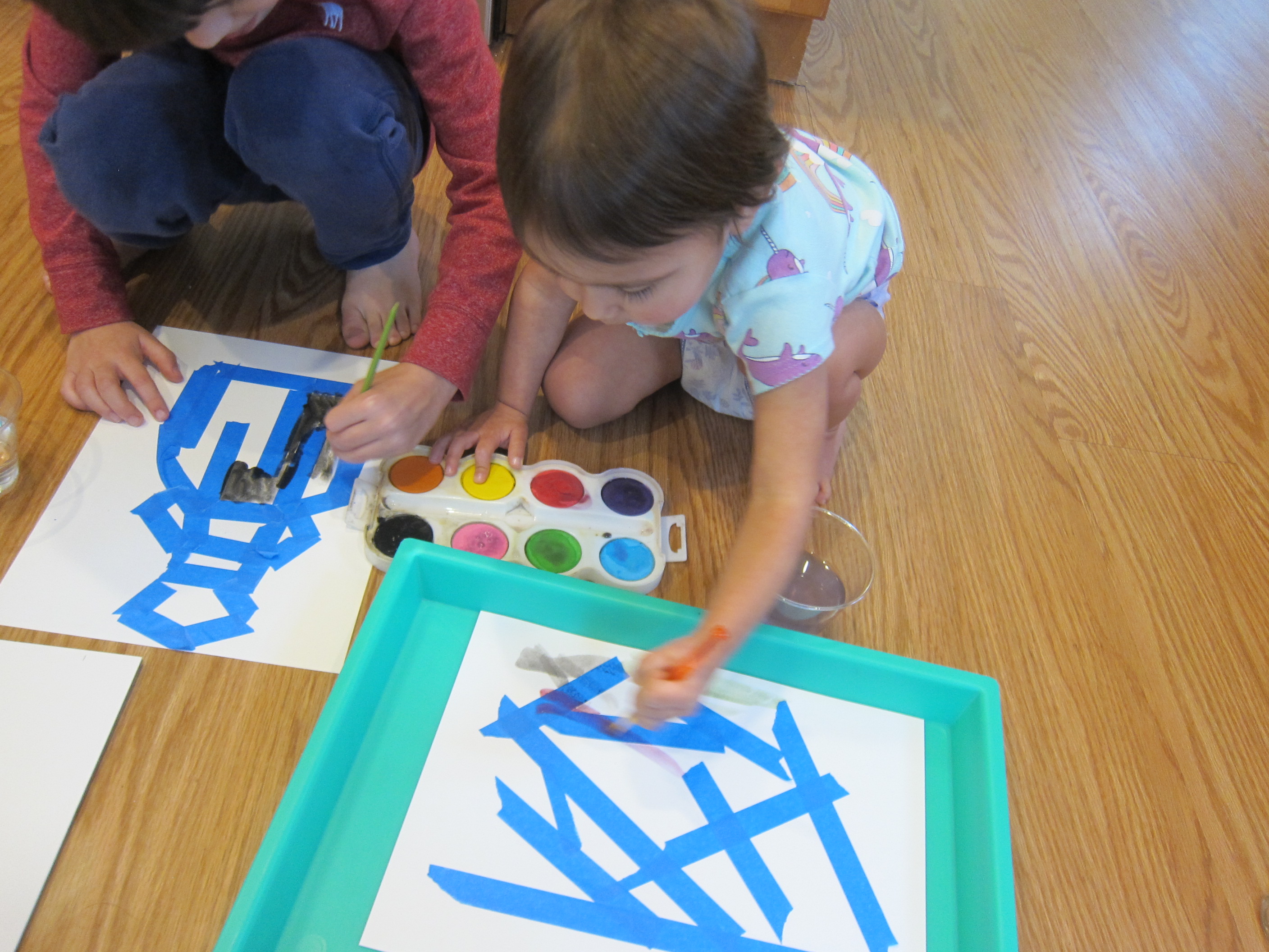 Watercolor &amp; Painter's Tape (3)