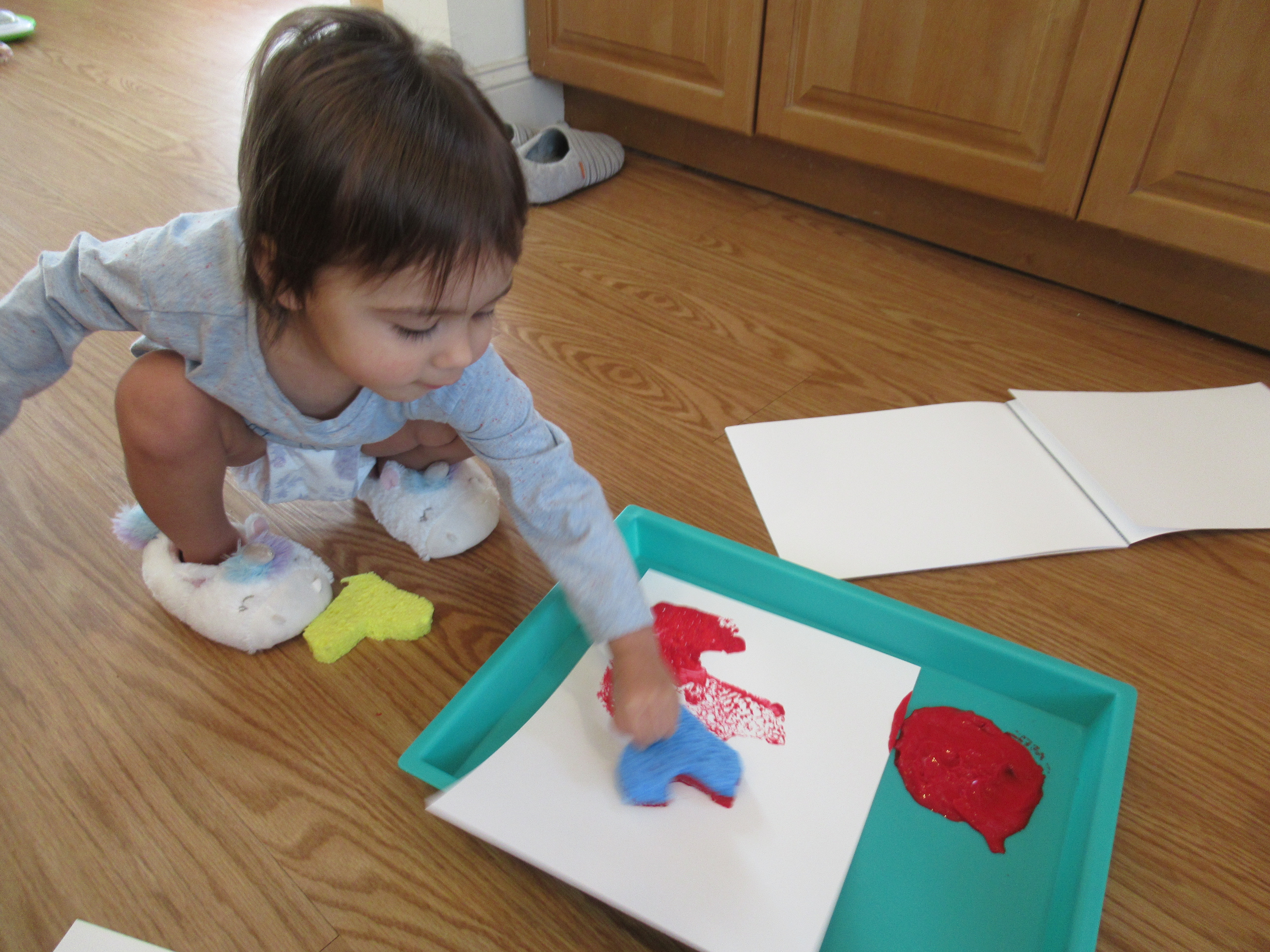 Sponge Heart Stamping (2)