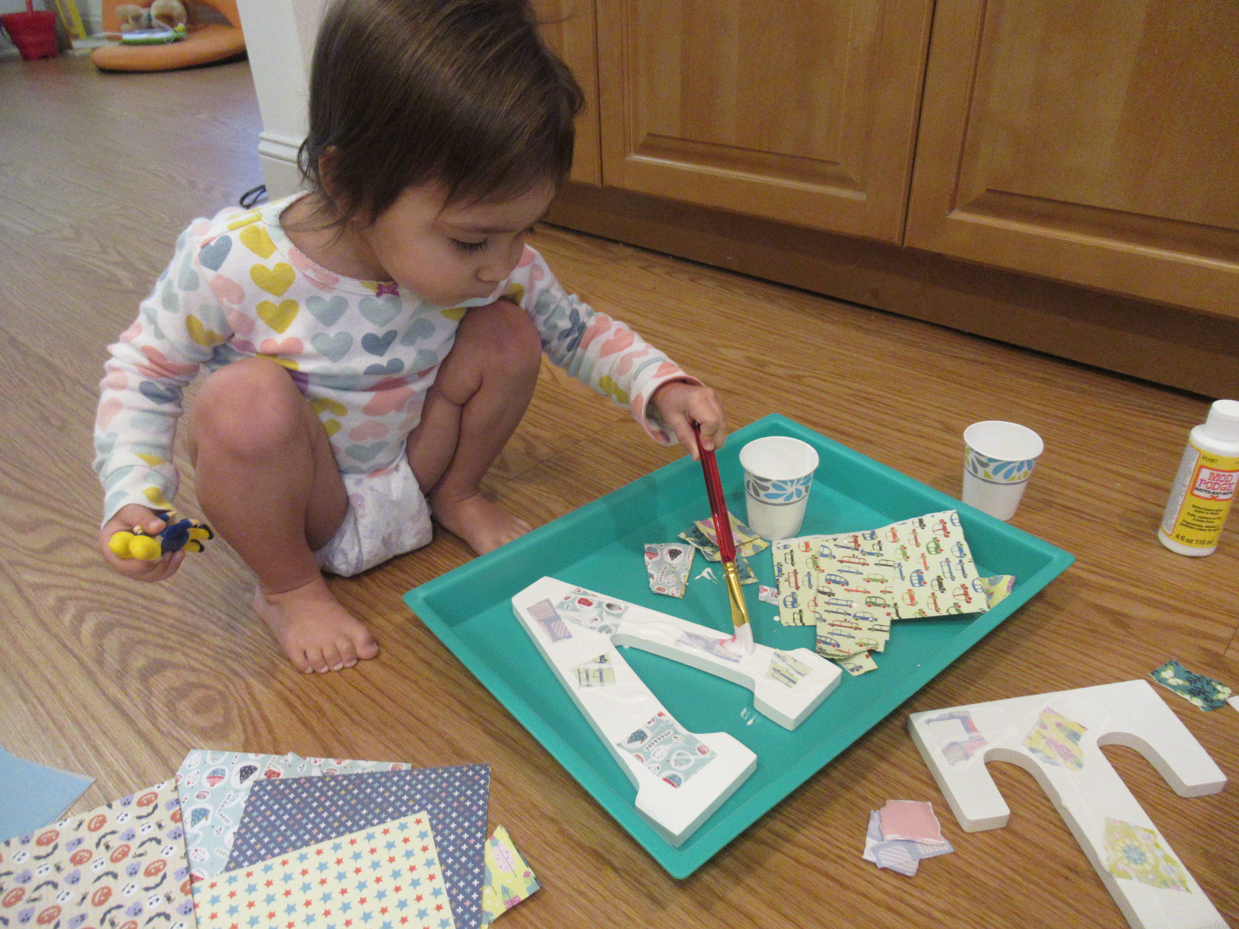 Textured Painted Letter (3)