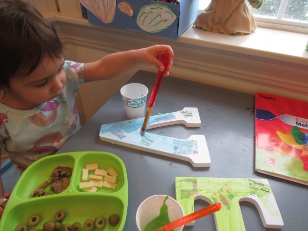 Textured Painted Letter (5)