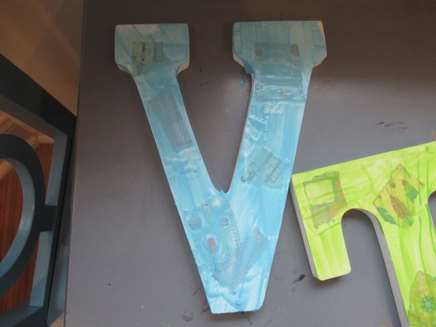 Textured Painted Letter (6)