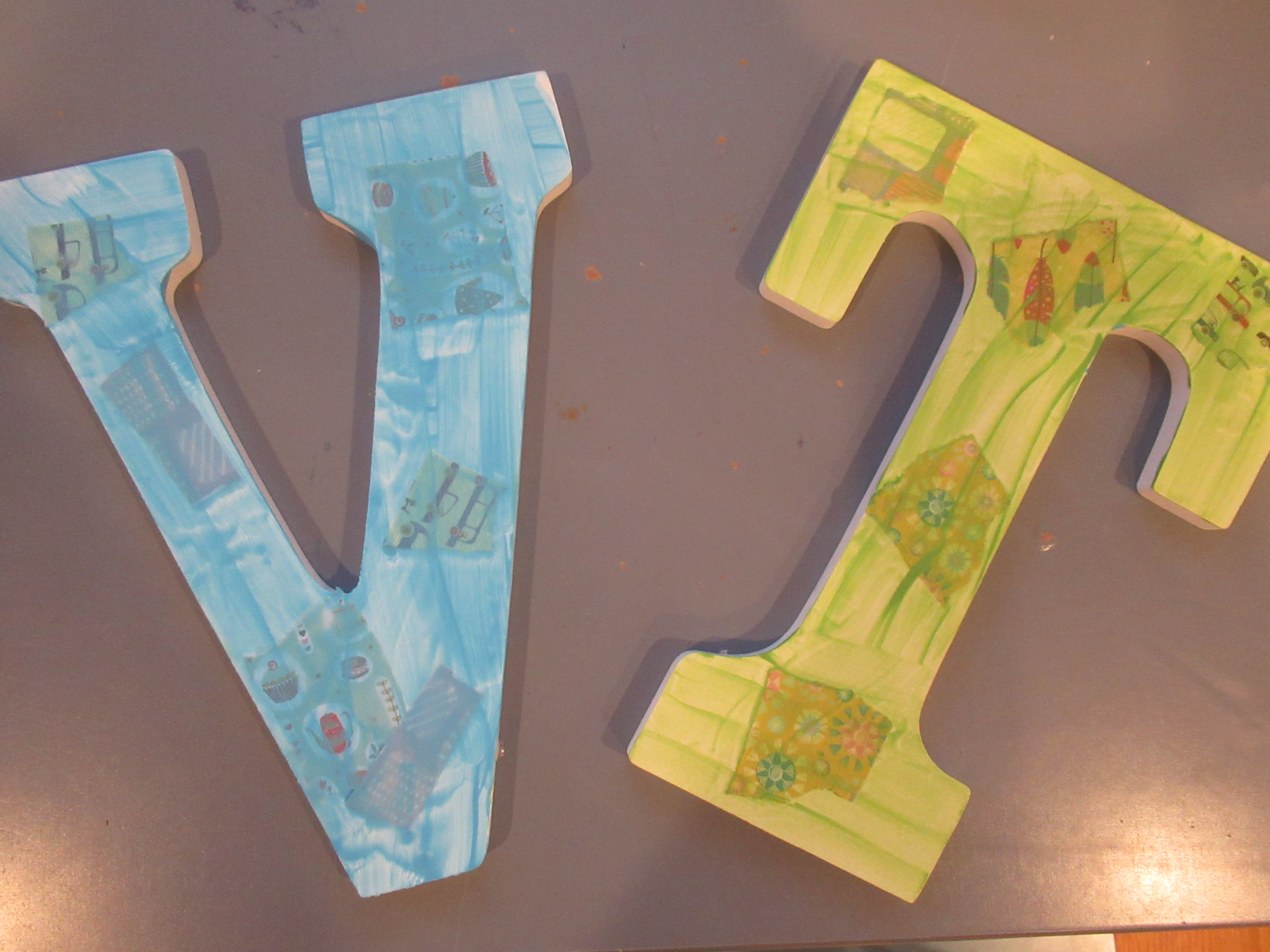 Textured Painted Letter (7)